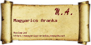 Magyarics Aranka névjegykártya